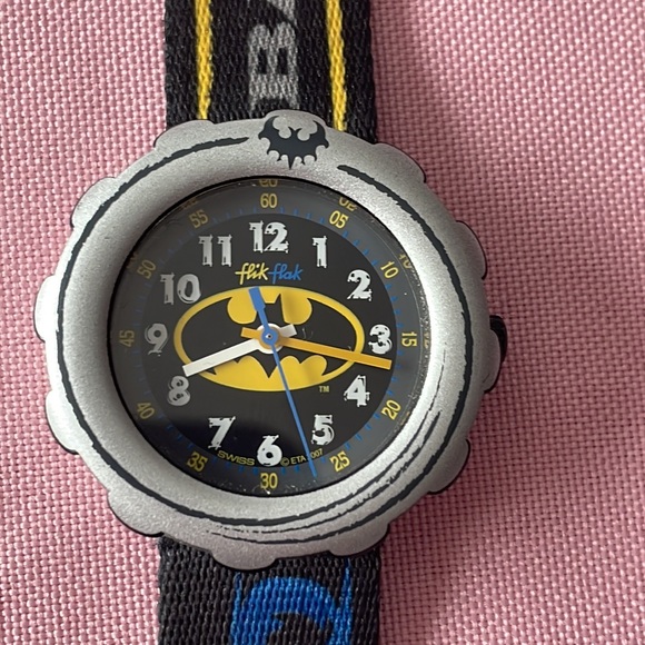Vintage Flik Flak Batman Watch(A1) - Picture 2 of 7